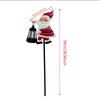 Christmas Solar Kettle Light Waterproof Metal Outdoor Kettles Light Solar Santa Claus Light for Patio Pathway Yard Holiday Gifts