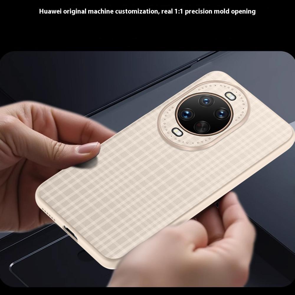 For Huawei Nova 14 5G Case Plaid Texture PU Leather + TPU Protective Phone Cover