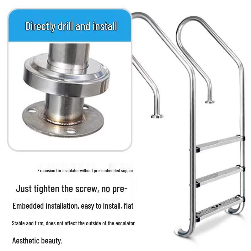 304 Stainless Steel Swimming Pool Entry Ladder