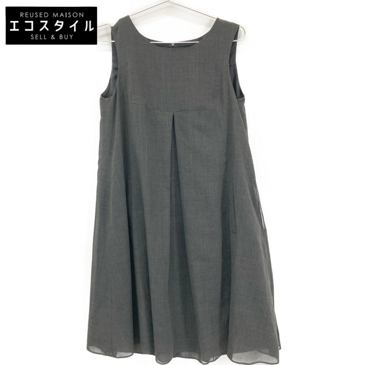 

FOXEY NEW YORK 35609 Gray Double Tuck Dress dress 40 grayUsed