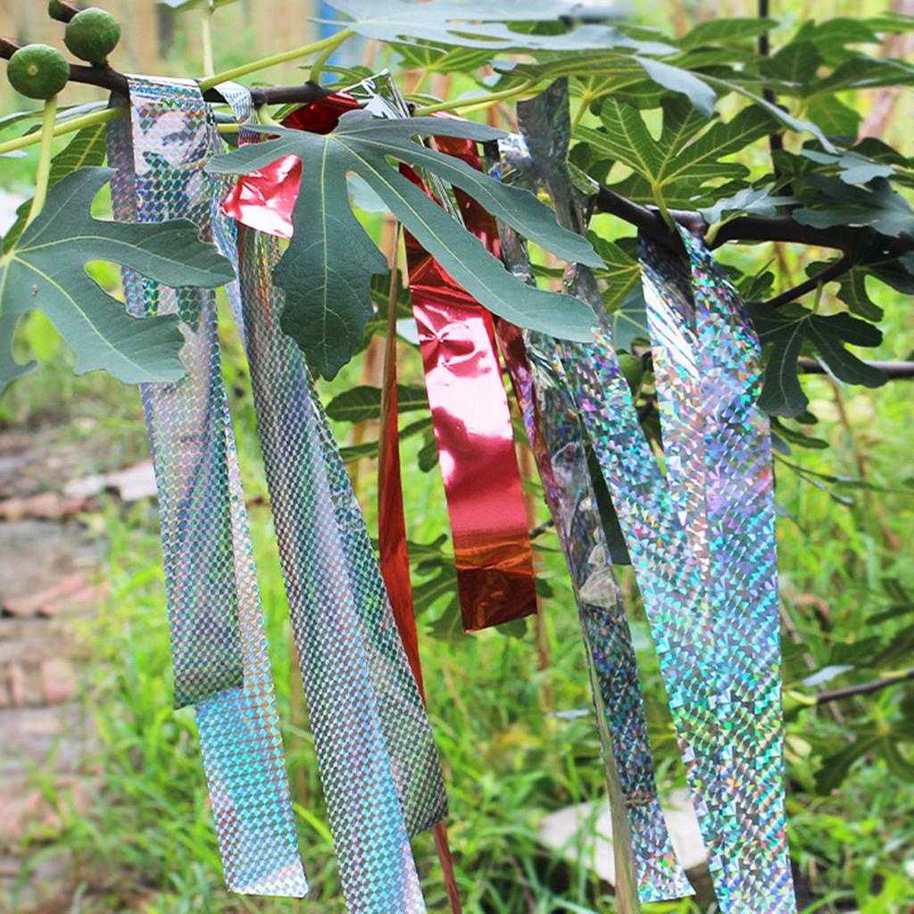 Bird Scare Tape Bird Flash Woodpecker Deterrent Bird Scare Ribbon Reflective Tape Keep Birds Away Outdoor