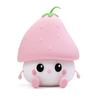 Silicone Strawberry LED Night Light USB Rechargeable Mood Lamp Cute Nightlights Bedroom Lamp for Baby Girl's Gift Mushroom Lamp