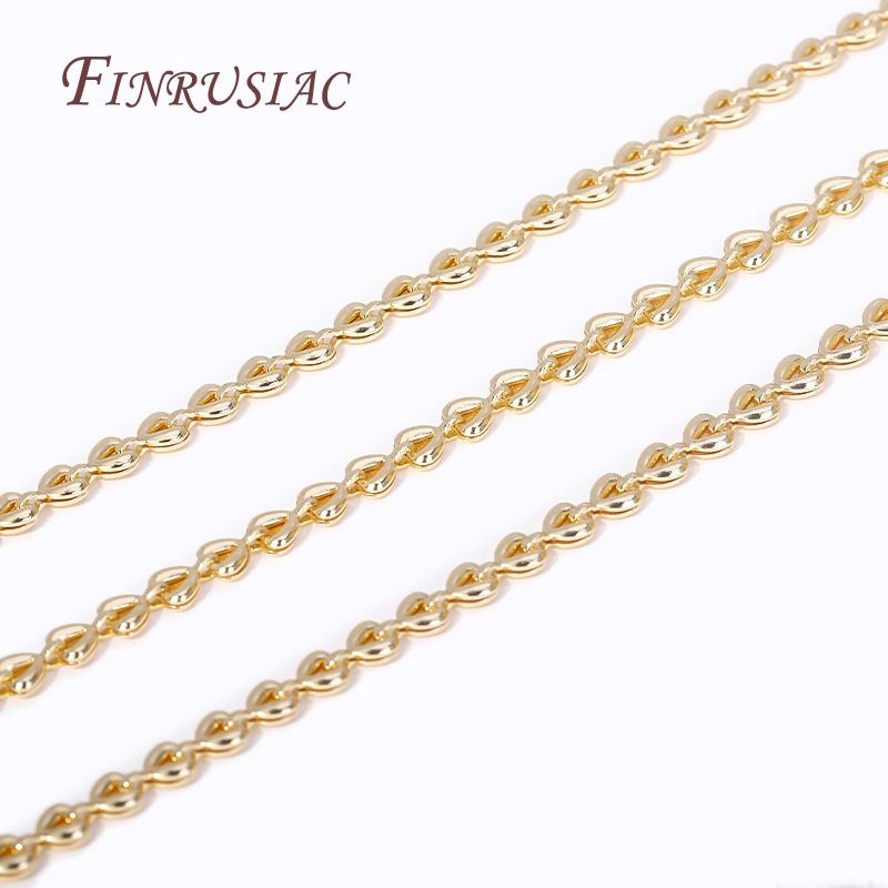Multi-types 14K Gold Plated Metal Chain Roll For Jewelry Making,Handmade DIY  Necklace Cable Chain Spool,Supplies For Jewelry