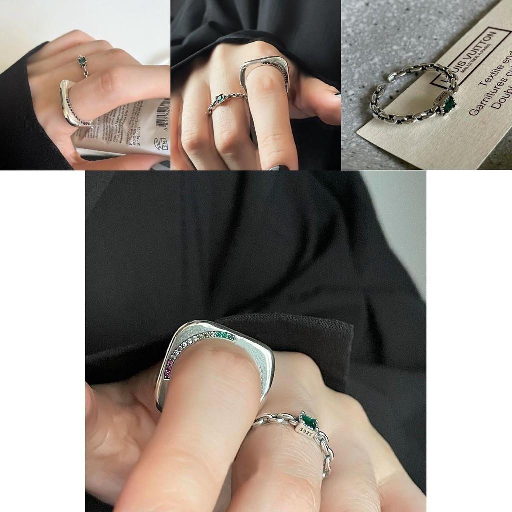 Inspired Chic Vintage Adjustable Copper Ring With Colorful Geometric Design For Women