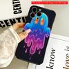 2DFlat Neon Ghost Glowing In Space All Inclusive Film Hard Phone Case, Compatible with iPhone 18 Pro Max 17 16 15 14 13 12 11