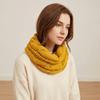 Thickened Knitted Scarf Solid Color Warm Scarves Simple Wool Bib  Men