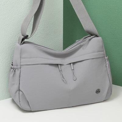 Large Capacity Crossbody Bag Women's Commuter Shoulder Bag Lightweight Travel Multi-Compartment Small Square Bag