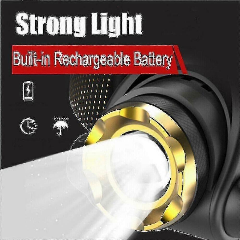 LED Camping Search Light USB DC Rechargeable Zoomable Head Flashlight Powerful Headlamp for Camping Hiking Fishing