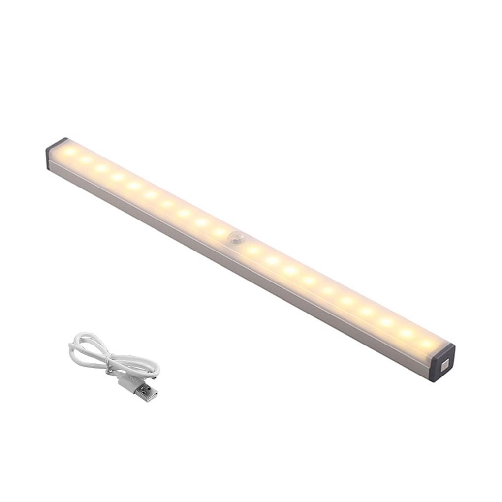 LED Cabinet Light Stripe Sensor USB Charging Lamp Body Induction Night-light Home Cupboard Closet Kitchen Lighting
