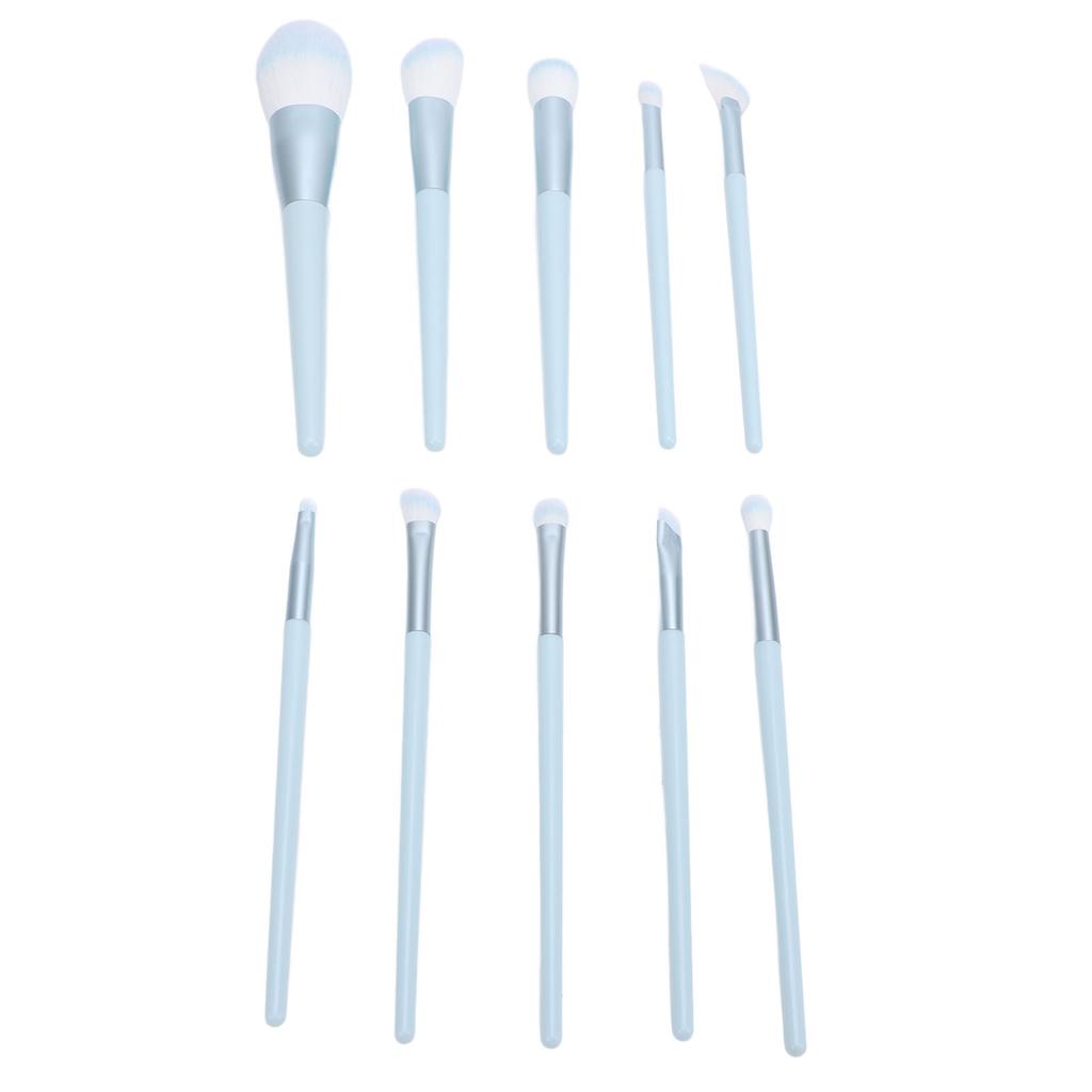 10pcs Makeup Brush Set Soft Synthetic Professional Portable Foundation Powder Eye Shadows Blush