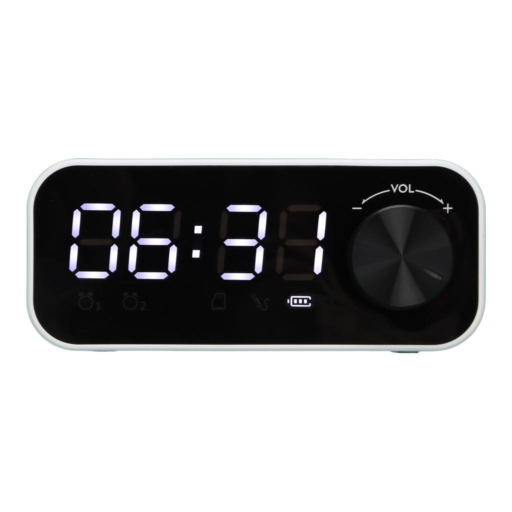 B126 Clock Speaker Multifunctional Portable Alarm Clock Radio with LED