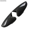 Ox Horn Blade Style Rearview Mirror Cover Trim For Hyundai Elantra Veloster 2011 - 2015 Black / Carbon Fiber Look  Accessories