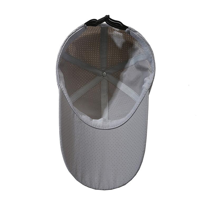 Summer new men's baseball cap extended brim quick-drying hat outdoor leisure sports breathable versatile cap