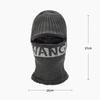 Buchstabe Herren Hals All-in-One Mütze Winter Dick Warm Wolle Gesichtsschutz Kältefest Baumwolle Strickmütze