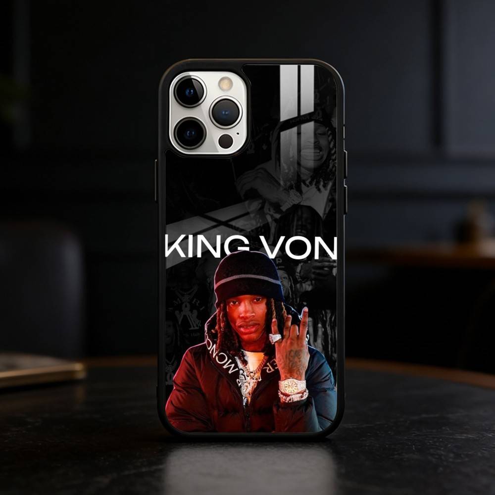 Custodia per telefono del Rapper K-King Von per iPhone 17 16 15 14 13 12 Pro Max Plus per Copertura Magnetica Wireless a Specchio