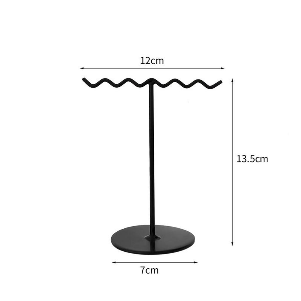 Einfacher Tisch-Ohrringständer Elegant und Vielseitig Knöchelkettenhalter Aufbewahrung aus Eisen