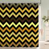 Tenda da Doccia Impermeabile con 12 Ganci Tende da Bagno Stampate Geometriche Classiche Tessuto in Poliestere Colorato Decorazione per Vasca da Bagno