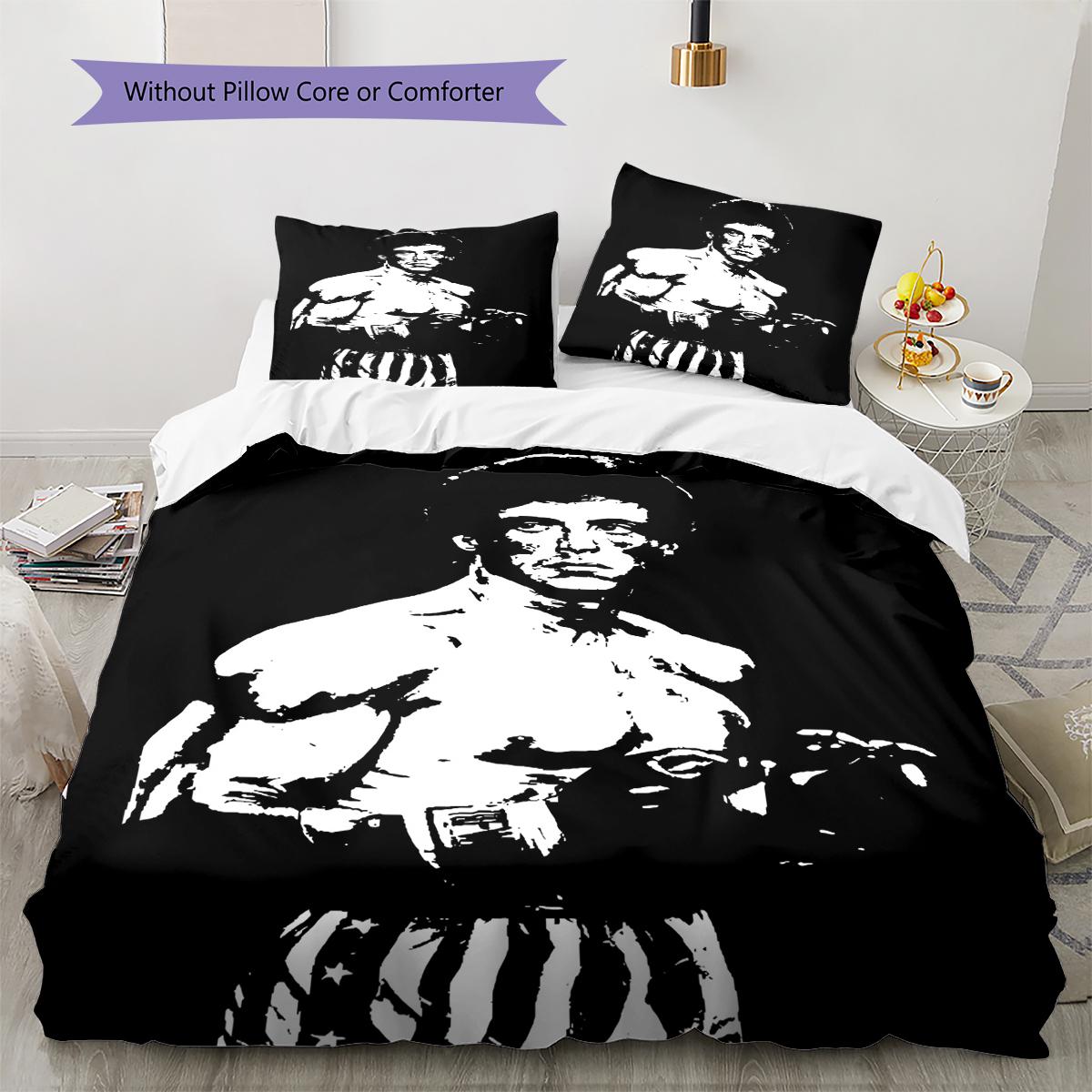 

Rocky Pattern Bedding,Quilt Set Quilt Cover Pillowcase Home Birthday Gift (1 * duvet cover + 2 * pillowcase, without core) 135x200cm