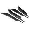 4pcs Car Front Bumper Deflector Lip Splitter Fins Canards Body Spoiler Carbon Fiber