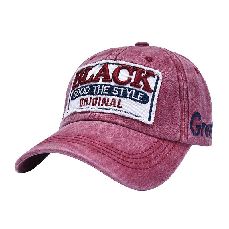 

JYL TS DIY Cross Border Washed Cap TWINS Embroidery Outdoor Sunshade Hat Style5_(56-60cm) кароліна синього кольору
