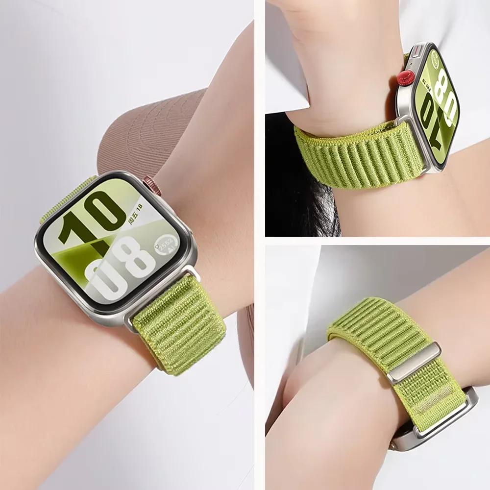 Sport Nylon Braided Loop Strap For Huawei Watch Fit 4/4 Pro Comfortable Breathable Bracelet Huawei Watch Fit 3 Band Accessories