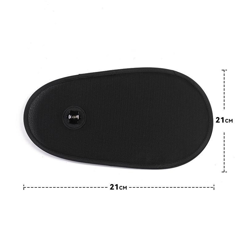 

Adjustable Car Window Sun Shade with Suction Cup - Foldable Black Mesh for Sun Protection, No View Obstruction