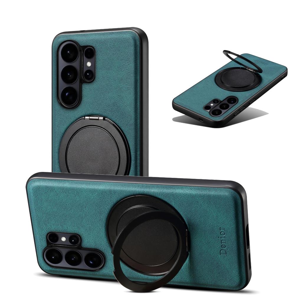 Für Samsung Galaxy S26 Ultra S25 S24 Plus S23 FE High-End Sle Business-Leder-Handyhülle Magnetische Halterung Anti-Fall-Abdeckung