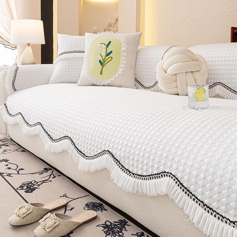 Summer Cool Doudou Special-Shaped Ice Silk Sofa Cushion  New Non-Slip Mat Seat Cushion Straight Row Cold Cover Cover