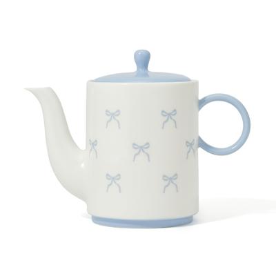 Francfranc Ribbon Teapot Blue New Life Gift