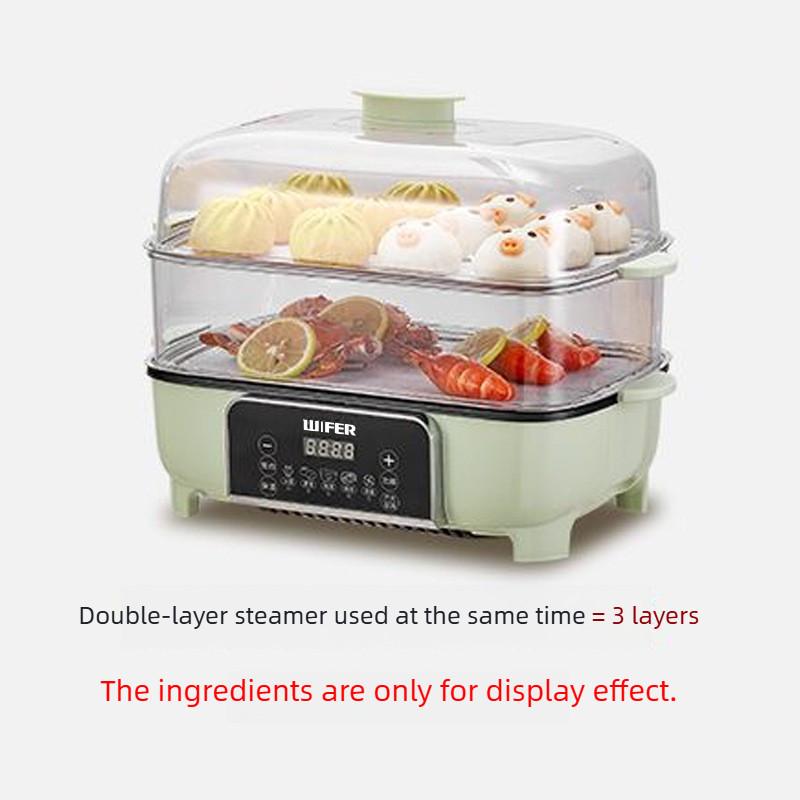 Large Capacity Household Breakfast Automatic Power Off Steaming Box Steam Pot Multi functional Electric Steamer Four Layer