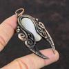 Black Mother Of Pearl Pendant Copper Wire Wrapped Pendant Gemstone Pendant Copper Jewelry Handmade Pendant Wire Wrap Jewelry Gift For Mother