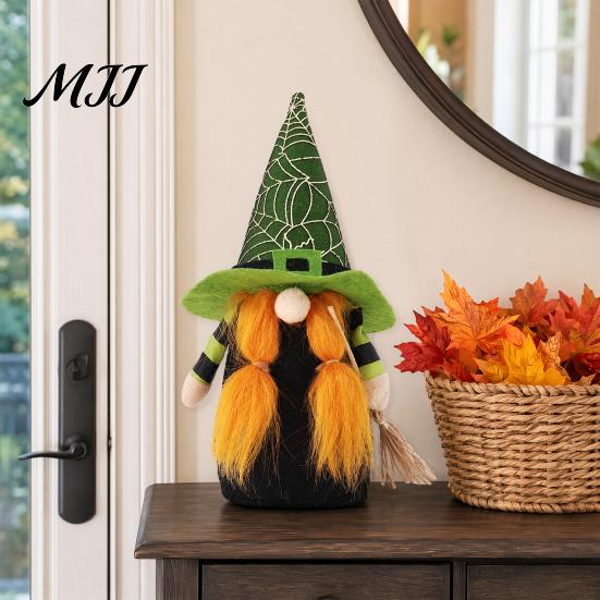 Halloween Tiered Tray Decor Faceless Doll Ornaments, Gnome Decorations, Cute Cloth Decorative Witch Dolls Plush for Home Party Atmosphere Table