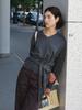 HUNCH Hip Tie V-Neck Knit (3Color)