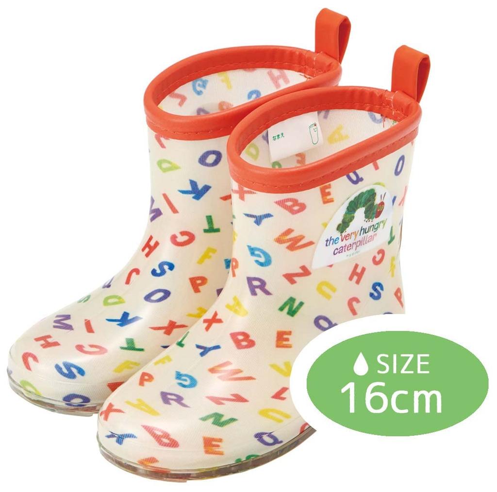 Skater Kinderregenstiefel, Raupe Nimmersatt Alphabet-Druck mit Reflexband, 16cm, RIBT16-A