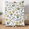 Minions Bananas Blanket Soft Throw Blanket For Home Bedroom Bed Sofa Travel Office Solid Christmas Blanket