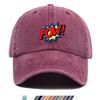 Pc American Retro Comic Book Style POW Print Baseball Cap Trucker Hat Comfortable Breathable Fashionable Beautiful Cartoon Ga