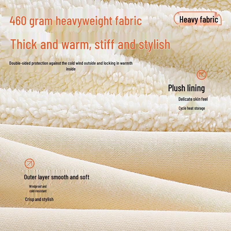 JEEP SPIRIT Men's American Retro Fleece-Lined Crewneck Sweatshirt