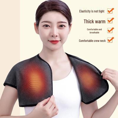 Men's Warm Shoulder & Neck Protector: Padded Sleep Vest, Anti-Cold, Ideal for Air-Conditioned Rooms, Perfect for Middle-Aged & Elderly.