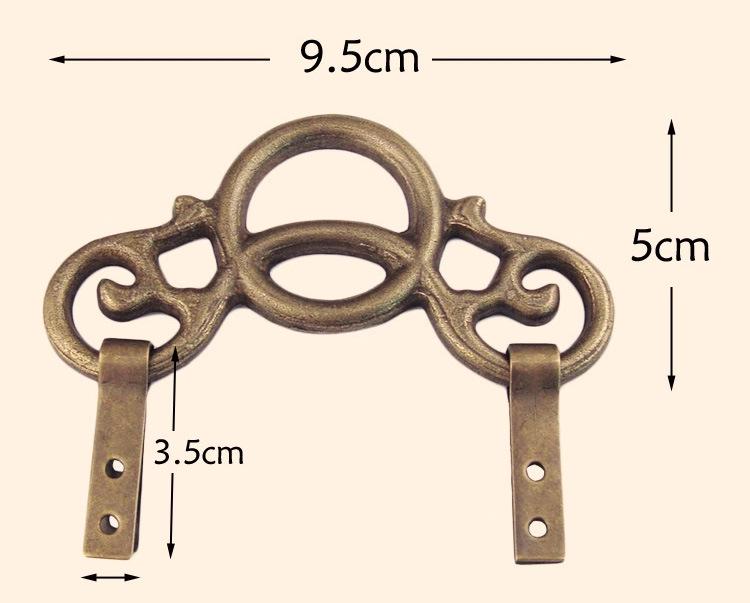 Chinese Classical Decorative Copper Cloud Hook for Frames and Mirrors