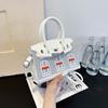 New High-end Small House Contrasting Platinum Bag Portable Shoulder Messenger Women's Bag