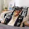 HD Juice WRLD D Legende Rapper Star Weiche Plüschdecke Flanell-Überwurf für Wohnzimmer Schlafzimmer Picknick Bett Sofa Abdeckung