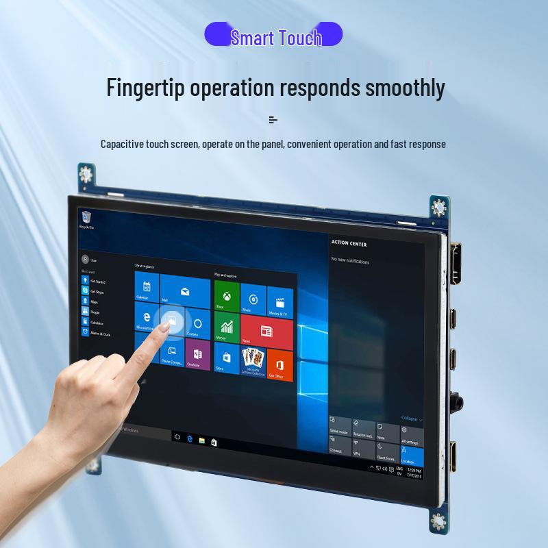 7" Raspberry Pi HDMI Driver-Free Capacitive Touchscreen Display - Industrial Control HD IPS LCD