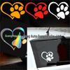 Reflective HeartPaw Vinyl Decal - Dog Footprint Car Sticker D9