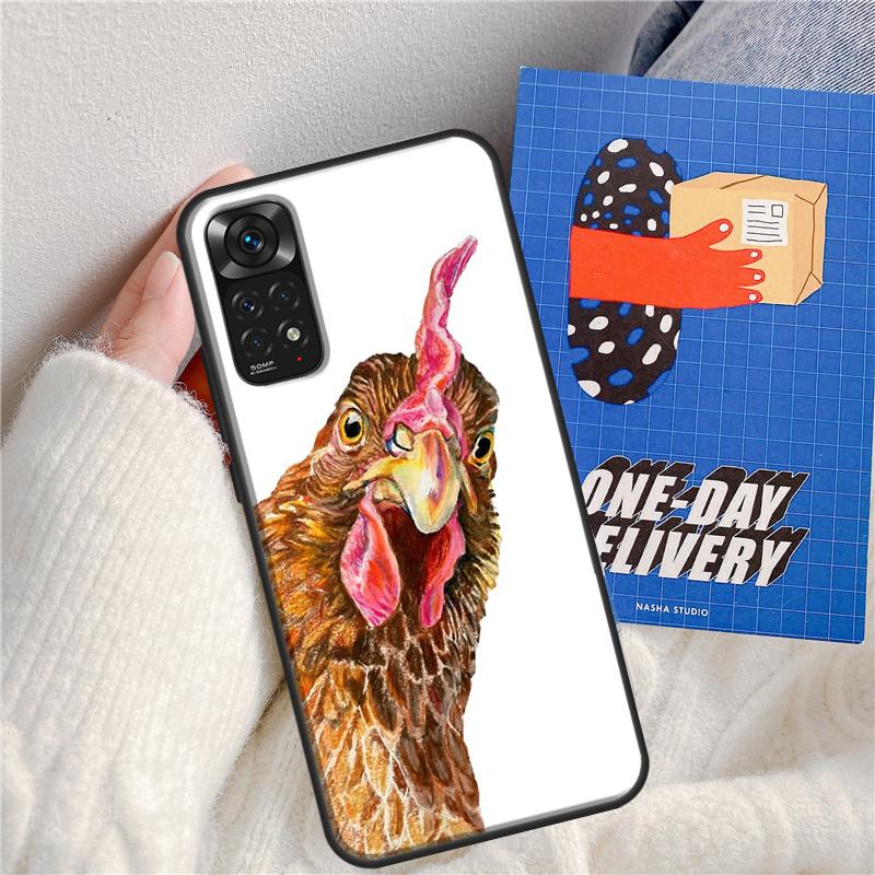 Chicken Hen Rooster Over For Redmi 9 10 10A 9C 10C 12C Case For Redmi Note 8 9 10 11 12 Pro Plus 10S 11S 12S