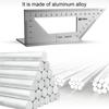 Aluminiumlegering 45/90 Graden Hoekliniaal Verticale T-vormige Meter Hoekmeter Gereedschap