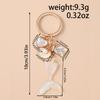 Fashion Mermaid Keychain Shell Starfish Key Ring Pendants for Women Girls Handbag Decor DIY Handmade Key Chain Gifts