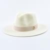 New Panama Soft Shaped Straw Hat for Women Men Summer Beach Sun Hats UV Protection Fedora Hat