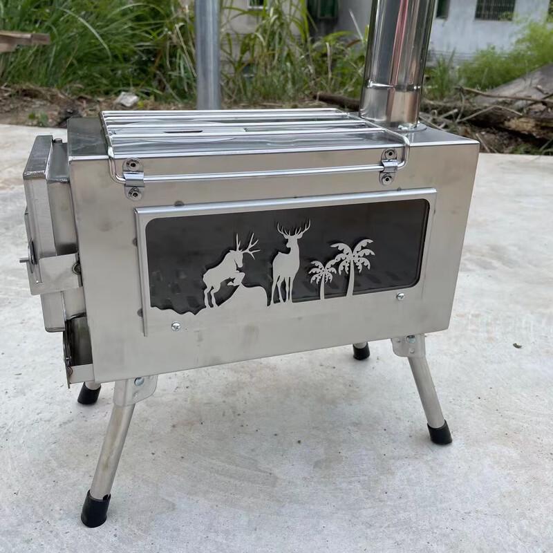 Stainless Steel Folding Camping Tent Stove