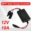 MPPT Solcelleladeregulator 10A 12V, Solcellepanelkontroller med Type-C Inngang, USB Utgang For Lifepo Batteri