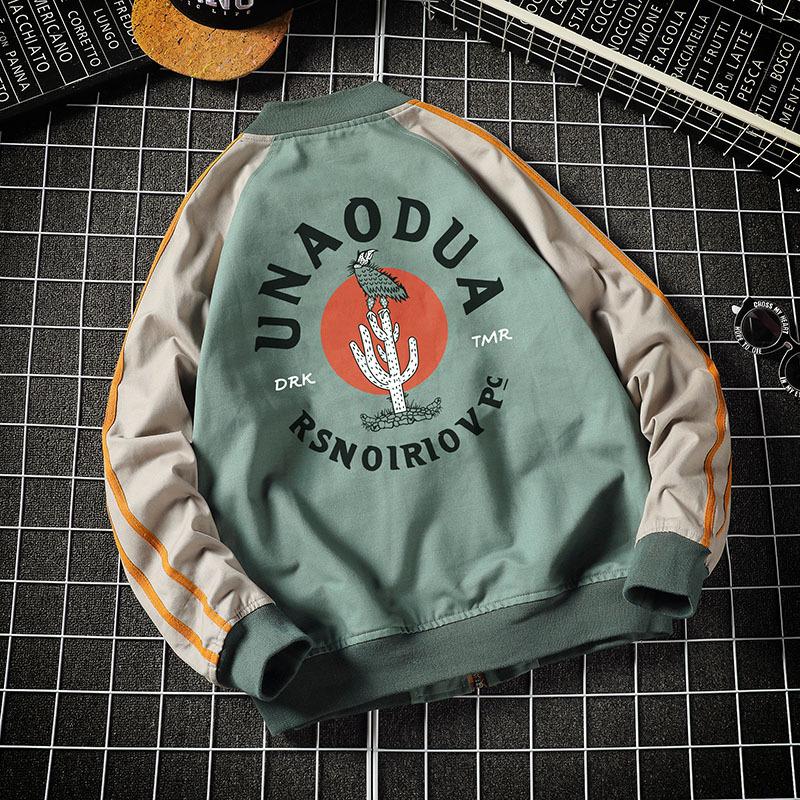 Men s Jacket New Korean Style Trendy Spring Autumn Casual Baseball Jacket Trendy Brand Workwear Men s Jacket M
